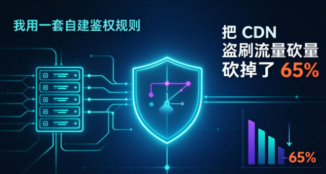 我用一套自建鉴权规则，把 CDN 盗刷流量砍掉了 65%